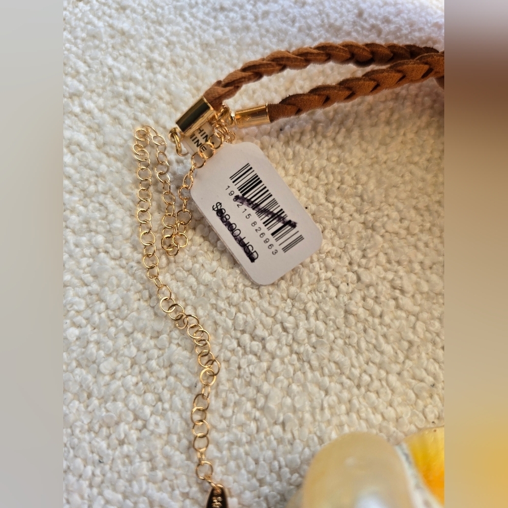 NWT! Free People × Serafina, Sara Choker, Neutral Tan, $38 - Picture 11 of 11